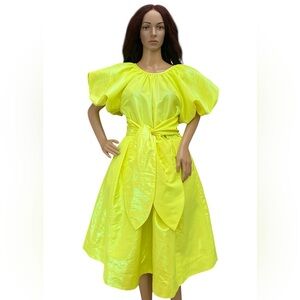 Christoper John Rogers For Target puff tie waist volume dress